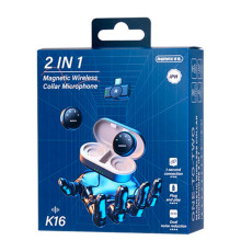 Микрофон петличный Remax K16, Черный