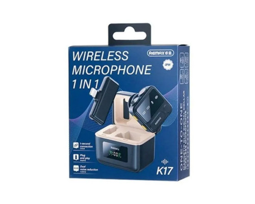 Микрофон петличный Remax K17, Черный