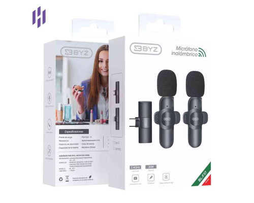 Беспроводной петличный микрофон BYZ с разъемом Lightning