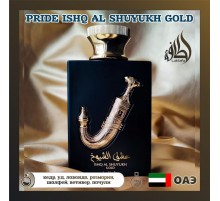 Парфюм кожаный пряный с карамелью Ishq Al Shuyukh Gold, Lattafa Perfumes, 100 мл